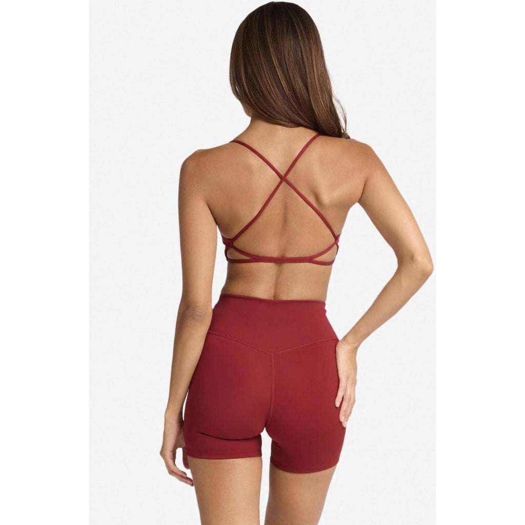 Feminine Cross-Back Sculpt Bra