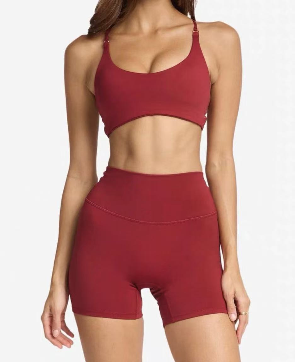 Feminine Cross-Back Sculpt Bra